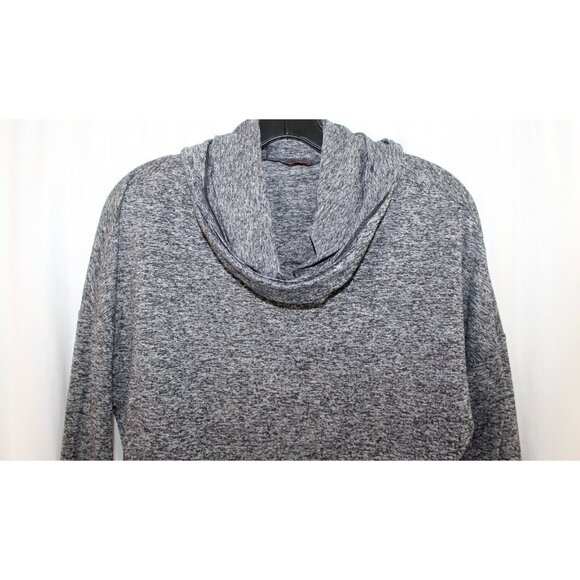Merrell Womens Grey Cowl Neck Lightweight Hoodie Drawstring Waist M Pullover - Picture 3 of 6